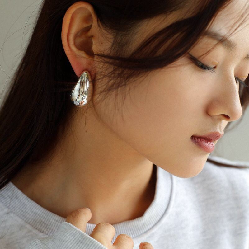 Boucles d'oreilles en métal doré 18 carats, bijoux d'oreille simples, doux et Cool, Style géométrique, personnalité