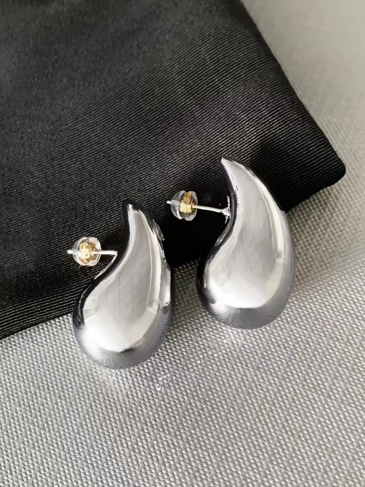 Boucles d'oreilles en métal doré 18 carats, bijoux d'oreille simples, doux et Cool, Style géométrique, personnalité