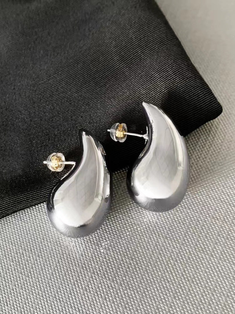 Boucles d'oreilles en métal doré 18 carats, bijoux d'oreille simples, doux et Cool, Style géométrique, personnalité