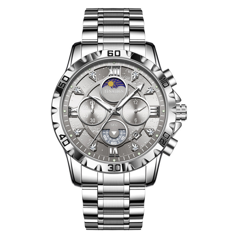 Montre à Quartz multifonctionnelle de haute qualité pour hommes, étanche et lumineuse