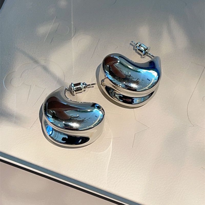 Boucles d'oreilles en métal doré 18 carats, bijoux d'oreille simples, doux et Cool, Style géométrique, personnalité