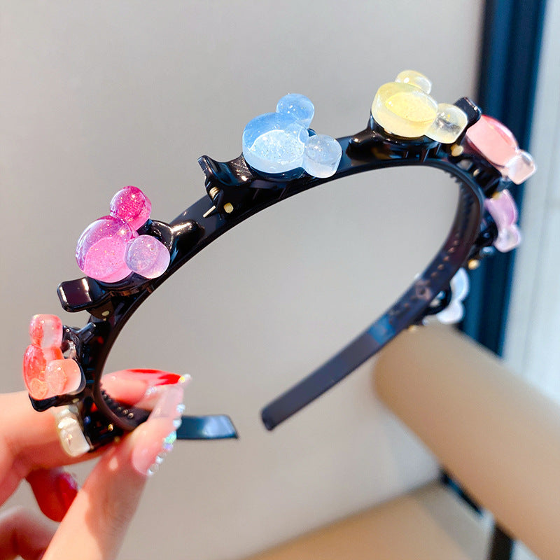 Bandeau pour enfants, accessoires pour cheveux, pinces à cheveux pour filles, ne frappe pas, sangles pour cheveux, pinces à artefact cassantes