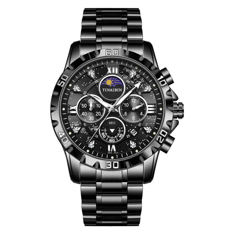 Montre à Quartz multifonctionnelle de haute qualité pour hommes, étanche et lumineuse