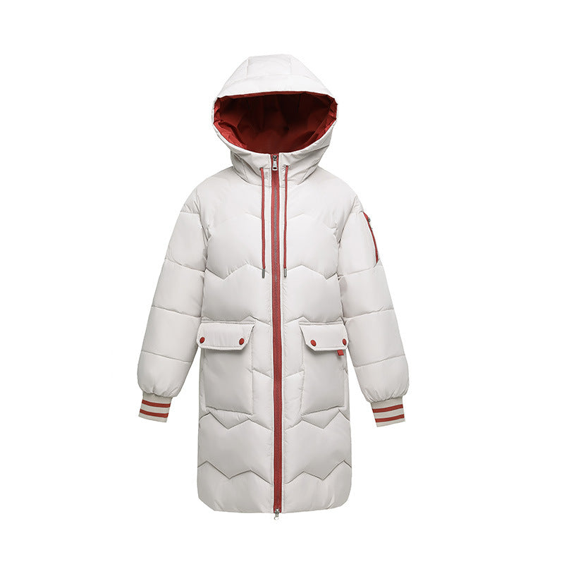Down Padded Jacket Women's Winter Clothing 2021 New Korean Version Of Loose Cotton Padded Jacket Women's Mid-length Thickened Bread Padded Jacket