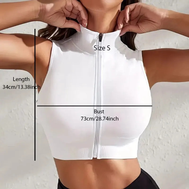 Breathable Sportswear for Women – 2-Piece Zip Yoga Outfit
