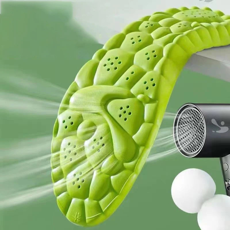 New 4D Sport Insole Super Soft Shoes Sole Pads for Feet Shock Arch Support Orthopedic Inserts Absorption Baskets Shoe Sole