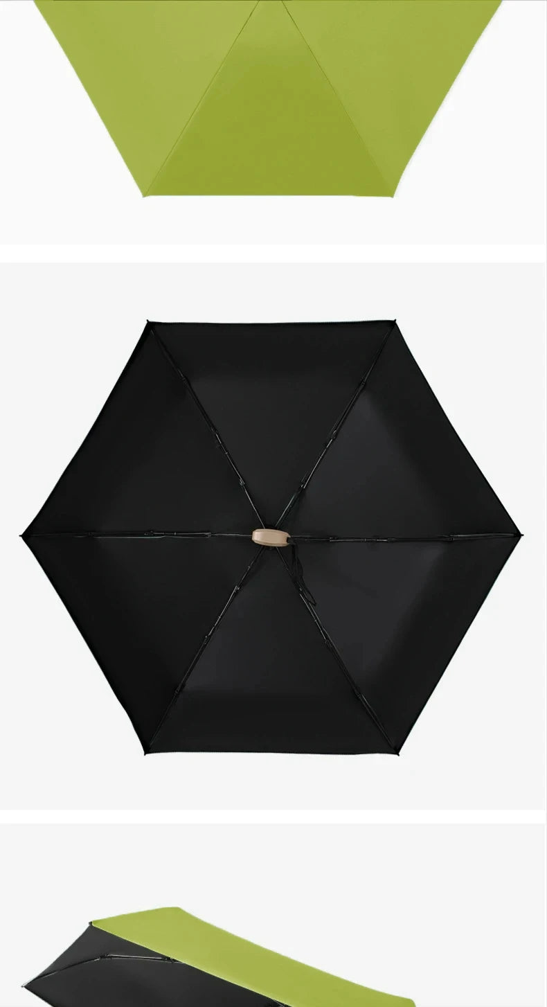 Mini Sun Umbrella Pocket Rain Umbrella Folding UV Ultraviolet Protection Sun Shade Pocket