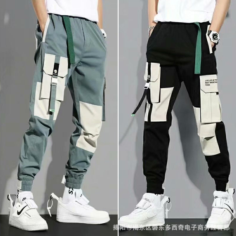 Salopette japonaise en coton pour hommes, pantalon ample de marque Tide, décontracté, nouvelle collection printemps et automne