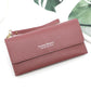 Long Simple Solid Color Ladies Wallet