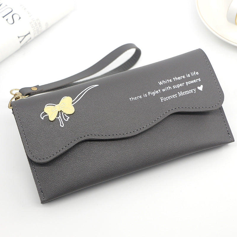 Long Simple Solid Color Ladies Wallet