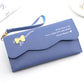 Long Simple Solid Color Ladies Wallet