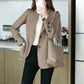 Loose Leisure All-matching Mid-length Suit Top For Women