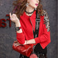 Red sequined beaded jacket