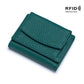 Small Wallet Female Genuine Leather Japanese Style Cloth Rfid Coin Purse Wallet Foreign Trade Female Mini Wallet Short Purse