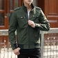 Men&#039;s Jacket 2022 Spring And Autumn New Korean Style Men&#039;s Jacket Pure Cotton Large Size Men&#039;s Stand Collar Work Jacket Men&#039;s