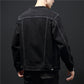 Spring And Autumn New Denim Jacket Men&#039;s Tide Brand Autumn And Winter Top Korean Trend Black Casual Autumn Jacket