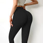 Double-sided Brushed Lulu Nude Yoga Pants For Women High-waisted Peach Butt-lifting Tights Sports Chrysanthemum Fitness Pants