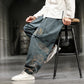 Chinese Style Men&#039;s Trousers Printed Small Feet Trousers Men&#039;s Loose Wide-legged Bloomer Pants