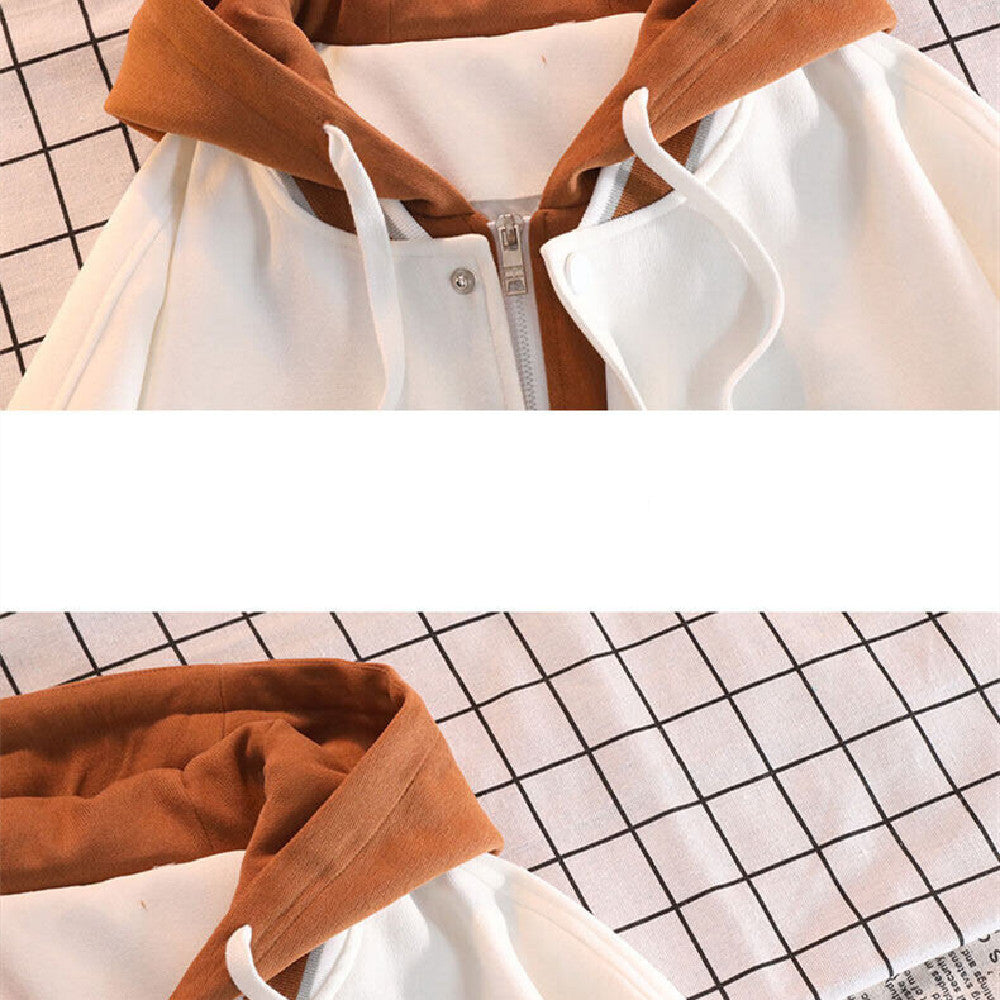 Hong Kong Style Hooded Couple Top