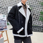 Men's fashion brand lamb plush cotton coat