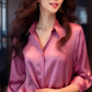 Professional Retro Unique Chic Purple Blouse Women Tops