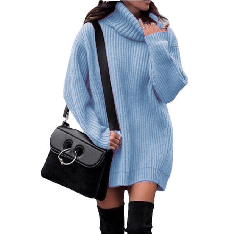 Fashionable Knitted Dress Sweaters Women's Clothing