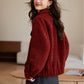 Lucky Red Kafuu Thickened Coat For Women