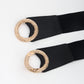 New Black Double Ring Fashion Elastic Belt Gold Metal Buckle Elastic Waist Wide Waist Seal Simple And Versatile