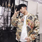 Whole Piece Embroidery Chinese Wind Element Crane Embroidered Jacket Men&amp;amp;#039;s Clothing