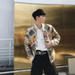 Whole Piece Embroidery Chinese Wind Element Crane Embroidered Jacket Men&amp;amp;#039;s Clothing