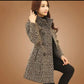 Woolen Jacket Women's Mid Length 2024 Autumn/Winter New Korean Version Loose Plaid Add Cotton Thicken Warm Woolen Coats Female