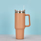 Coffe Cup Steel Heat Preservation Cold With Straw Coffee Cup