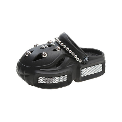 Pantoufles tendance à enfiler de style coréen, jolies pantoufles 