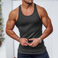 Summer Knitted Vertical Stripe Fitness Sports Self-cultivation Vest Men&#039;s I-shaped Vest