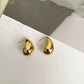 18K Gold Metal Wind Drop Earrings Simple Sweet Cool Style Geometric Personality Ear Jewelry