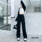 Khaki Overalls Women's Small Straight Narrow Version Wide-leg Pants High Waist Slim Loose Casual Trousers Spring Trendy