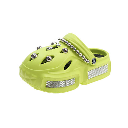 Pantoufles tendance à enfiler de style coréen, jolies pantoufles 