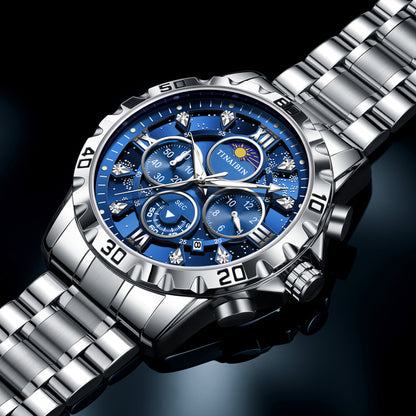 Montre à Quartz multifonctionnelle de haute qualité pour hommes, étanche et lumineuse