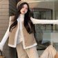 Imitation Lamb Wool Vest Jacket For Women Winter New Style French Retro Thickened Warm Outer Sleeveless Vest