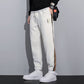 Summer Overalls Men&amp;amp;#039;s Korean Style Trendy Slim-fit Sports Pants Color Matching Ice Silk Cropped Pants With Long Feet Casual Pants