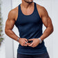 Summer Knitted Vertical Stripe Fitness Sports Self-cultivation Vest Men&#039;s I-shaped Vest