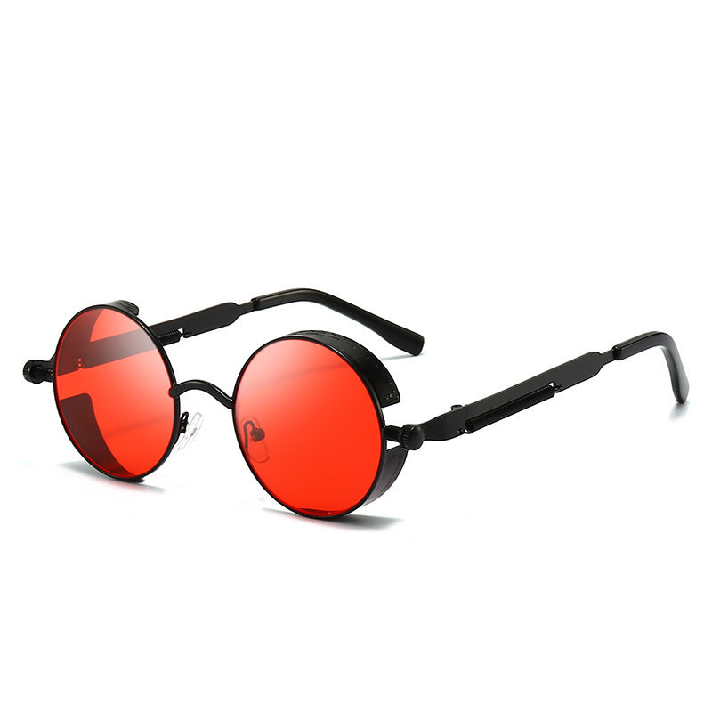 258 Punk Fashion New Sunglasses Trendy Sunglasses Steam Sunglasses Male Spring Mirror Legs