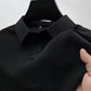 High-end Mesh Ice Silk Short-sleeved Summer Men&#039;s Shirt Collar Solid Color Paul Slip Material Polo Shirt Half-sleeved Men&#039;s Clothing