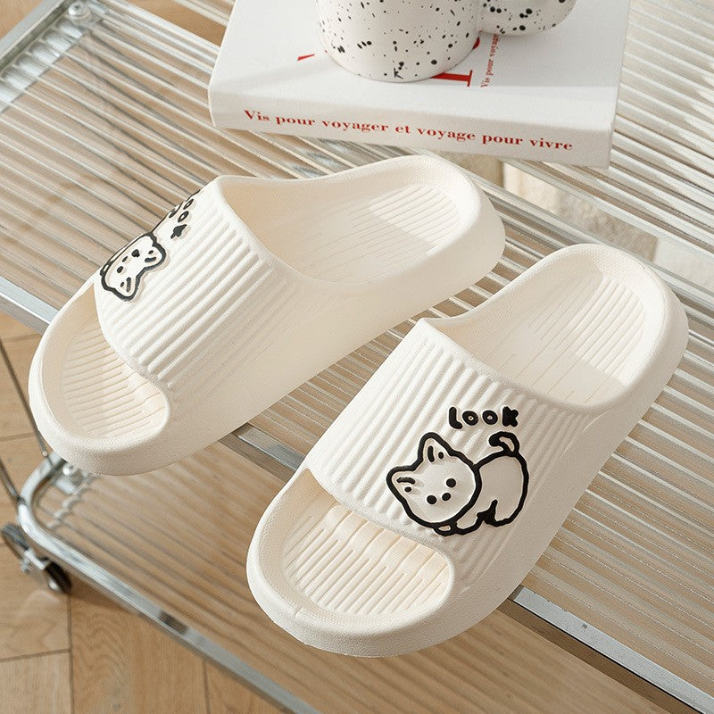 Slippers Summer Home Anti-slip Anti-odor Home Bathroom Stepping On Feces Feeling Spring Men&#039;s Indoor Couple