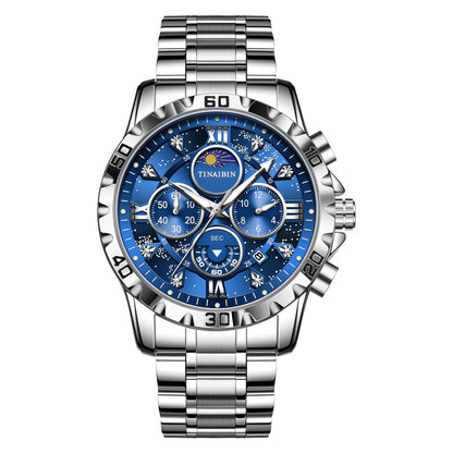 Montre à Quartz multifonctionnelle de haute qualité pour hommes, étanche et lumineuse