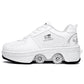 Double-purpose High-quality Roller Skates, Deformed Shoes, Double-row Heelys Roller Skates, Seven-color Atmosphere Breathing Lights, Four-wheel Heelys Shoes