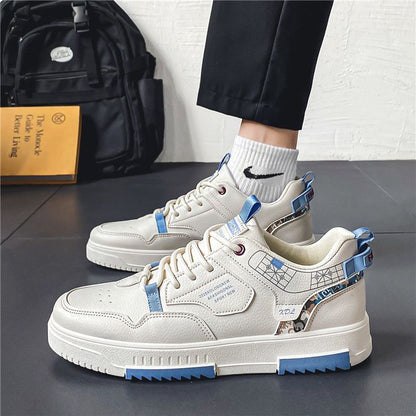 Summer Men&#039;s Shoes Breathable Canvas Shoes Men&#039;s Korean-style Trendy All-match White Shoes Thick-soled Sports Casual Sneakers Trendy Shoes