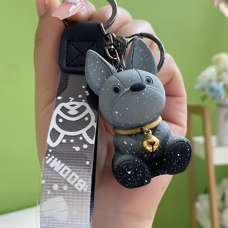 Creative Color Changing Puppy Keychain Exquisite Cute School Bag Pendant