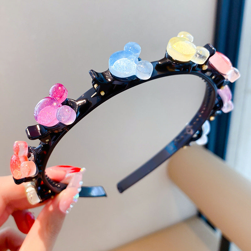 Children&#039;s Headband Hair Accessories Girls&#039; Hair Clips Do Not Hit Hair Clips Hair Straps Hair Breaking Artifact Clips