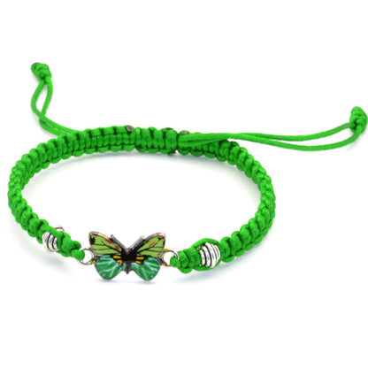 Bracelet papillon couple tissé à la main pour femme